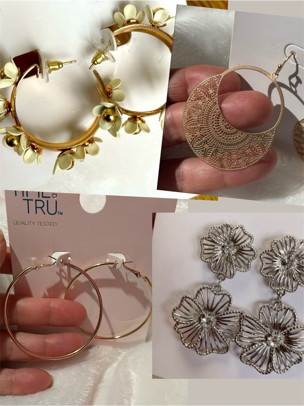 Gold and silver tone Earrings